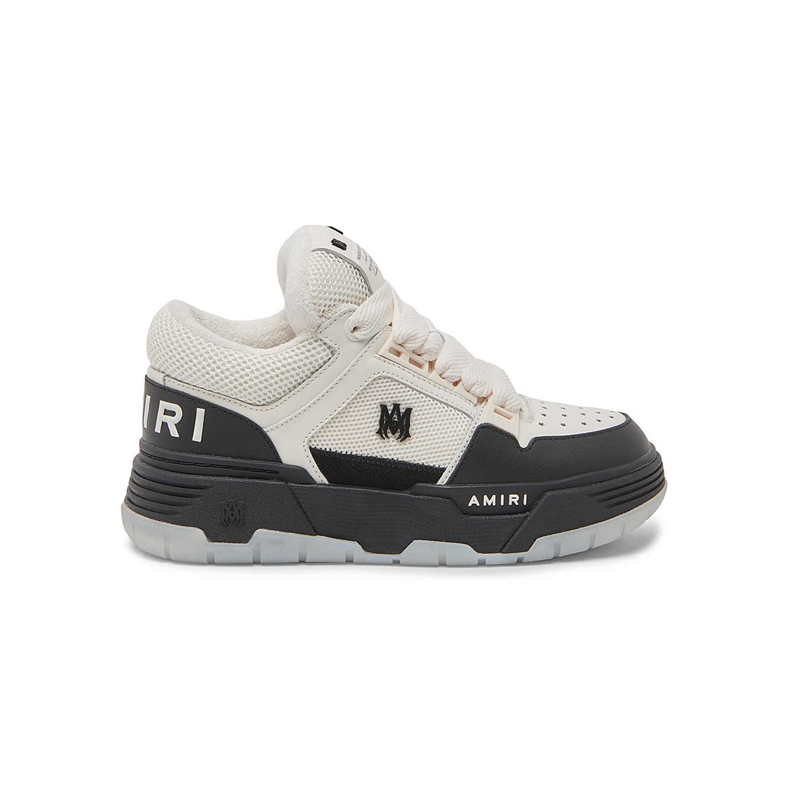 Amiri 'Ma-1' White Leather Low-Top Sneakers Size 9